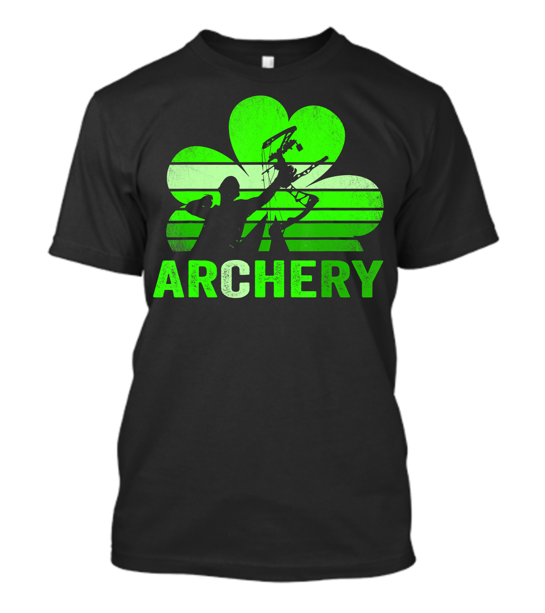Archery Shamrock St Patrick's Day Bow And Arrow T-Shirt