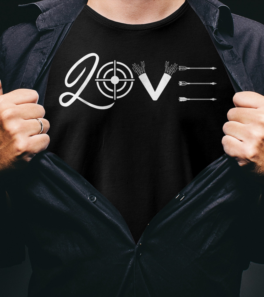 Love Target Arrows Archery T-Shirt
