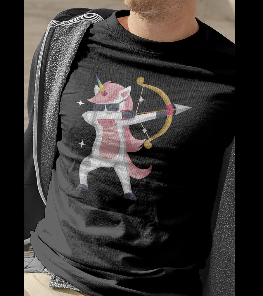Unicorn Archer With Bow And Arrow T-Shirt