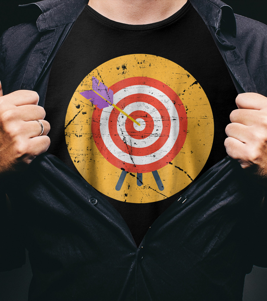 Archery Target Sport Arrows Bullseye T-Shirt