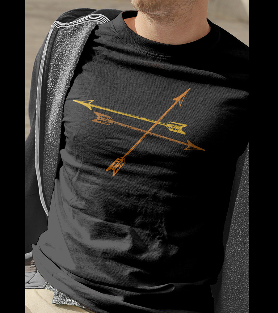 Arrow Cool For Archery Fans With Orange And Yellow Arrows T-Shirt