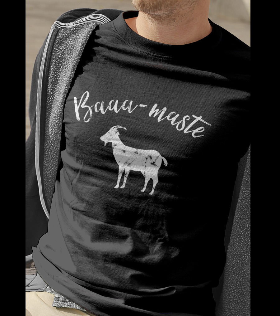 Baaa Maste Goat Namaste Yoga Enthusiast T-Shirt