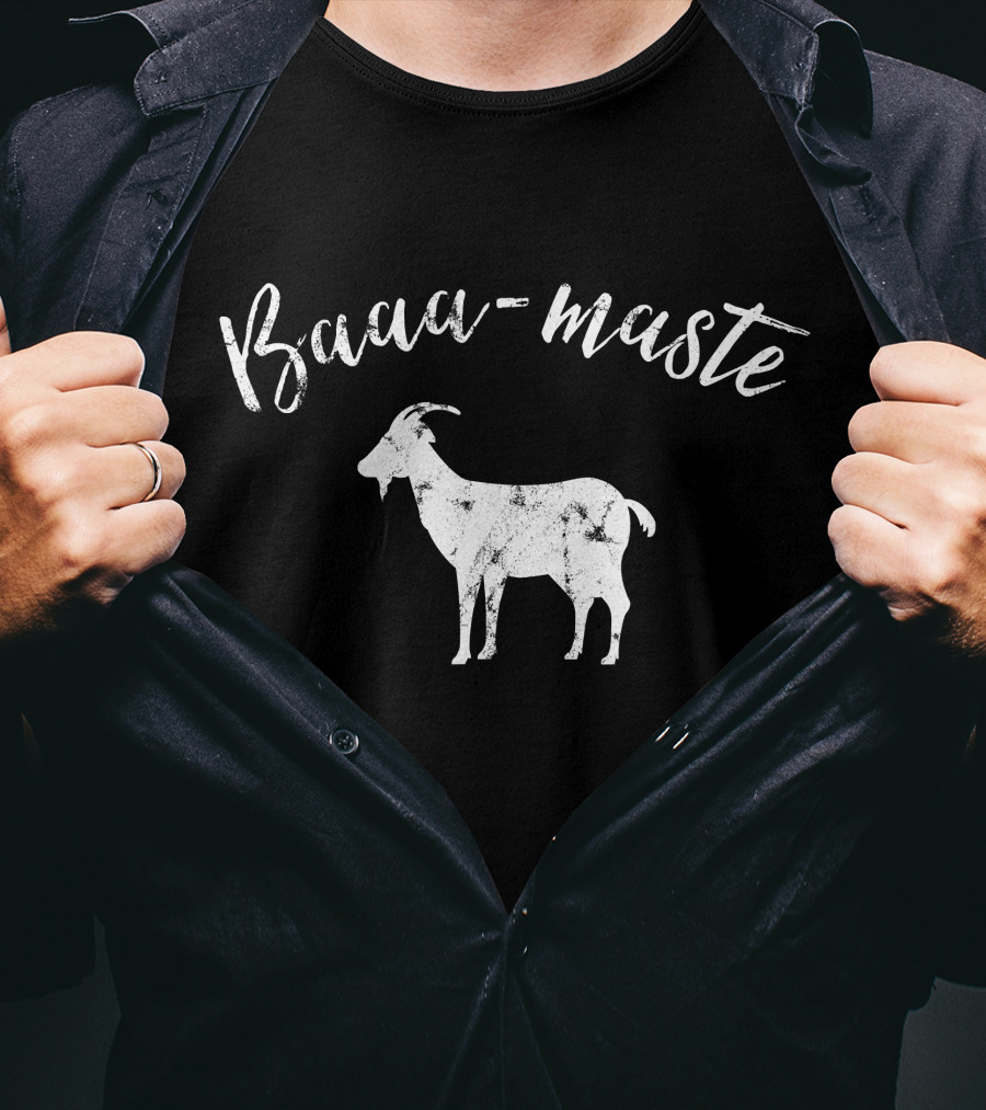 Baaa Maste Goat Namaste Yoga Enthusiast T-Shirt