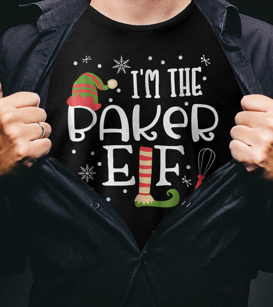 I'm The Baker Elf Christmas Family Group T-Shirt