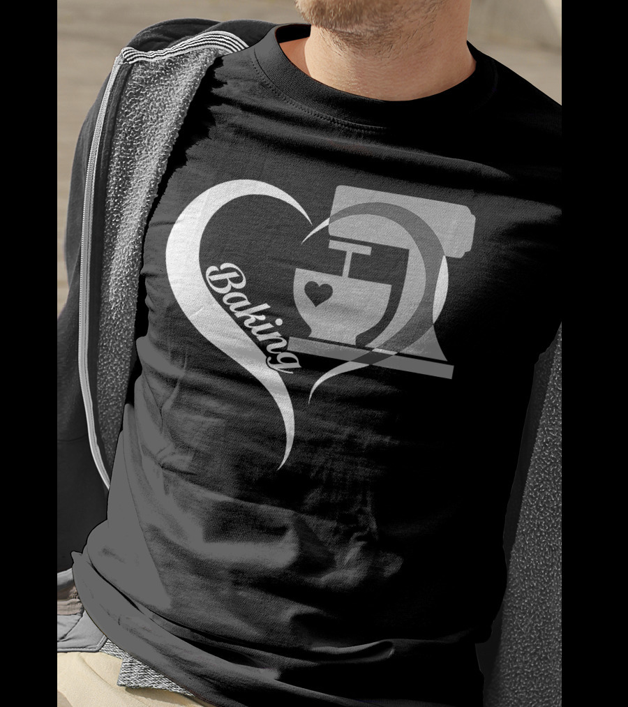 Baking Heart Mixer Baker I Love Baking T-Shirt