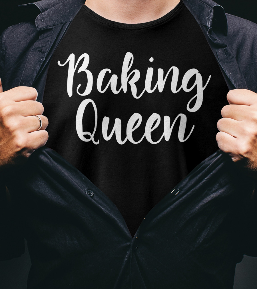 Baking Queen Tee With Stylized Script T-Shirt
