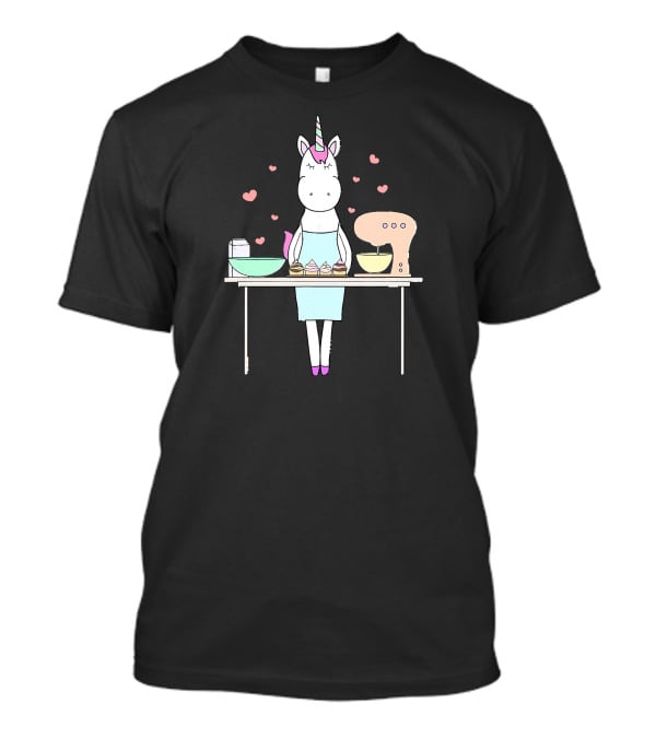 Baking Unicorn Cookies Cupcakes Mixing Cupboard Delight T-Shirt