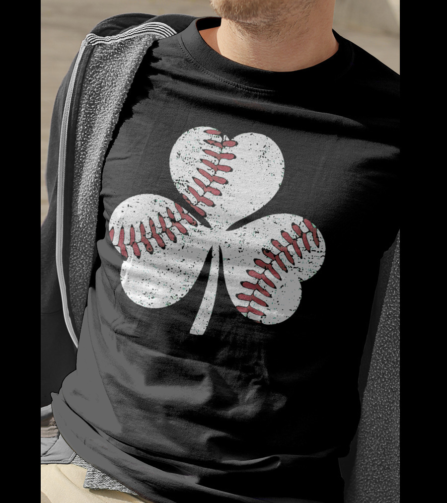 Baseball Shamrock St Patrick's Day Boy T-Shirt
