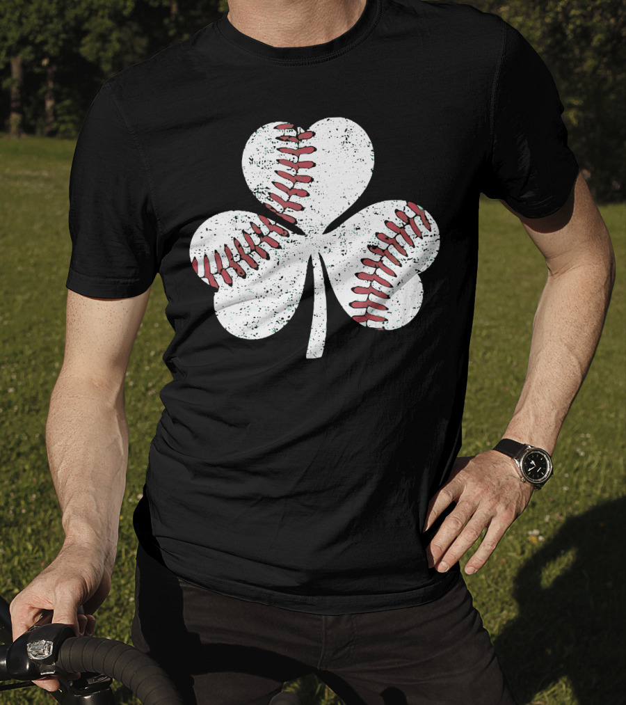 Baseball Shamrock St Patrick's Day Boy T-Shirt