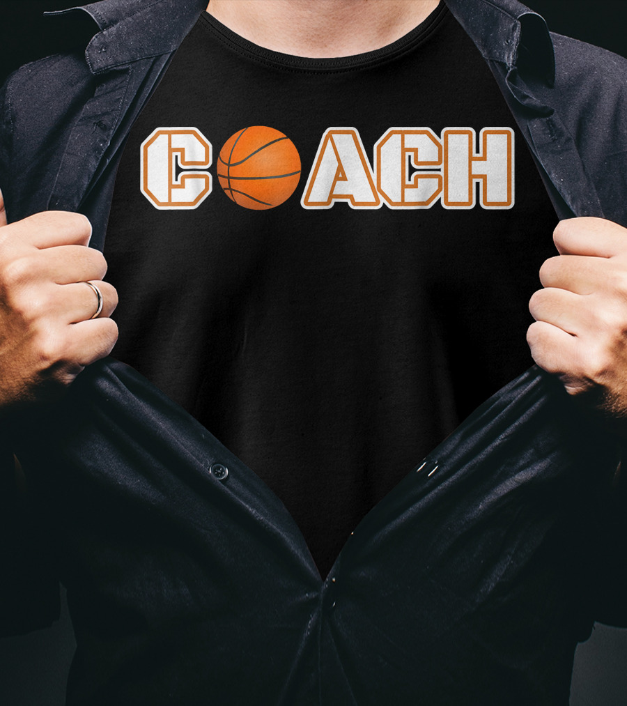 Coach Basketball Ball Coach T-Shirt