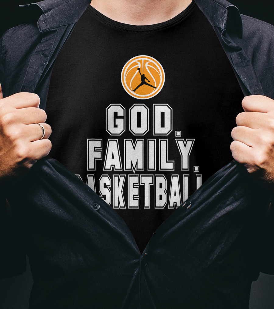 God Family Basketball Logo Iconic Trio T-Shirt