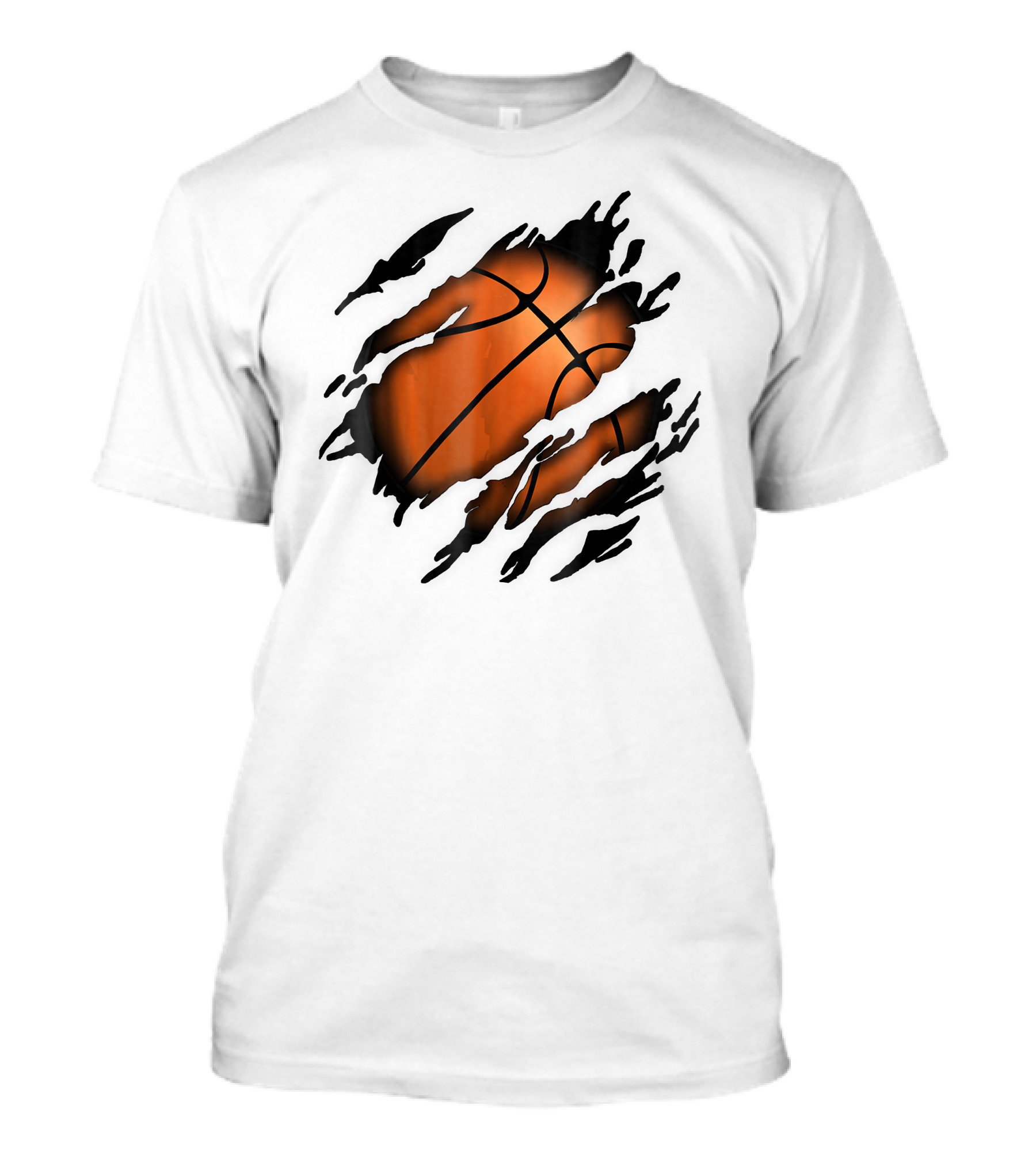 Basketball In Me Basketball Ripped T-Shirt