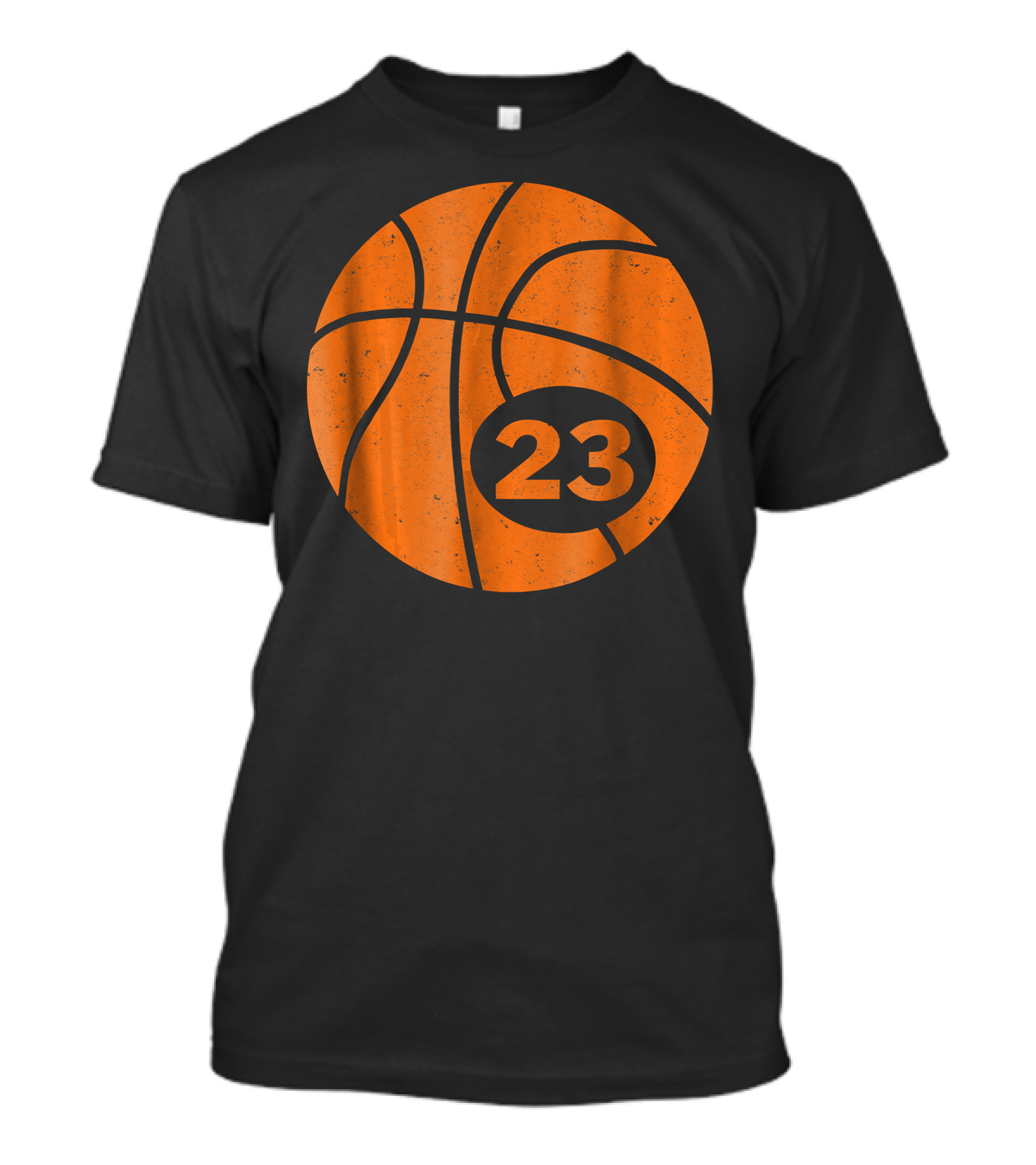 Basketball Player Jersey Number 23 Graphic Ball T-Shirt
