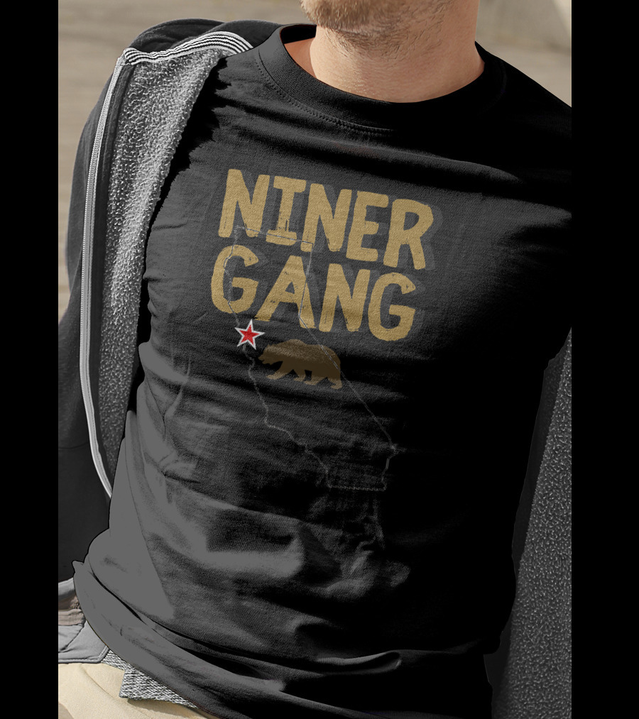 Niner Gang California Bear Bay Area Star T-Shirt