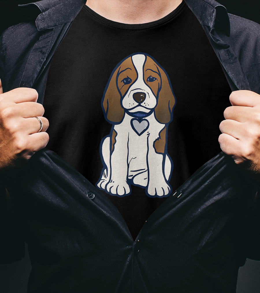 Beagle Puppy With Heart Collar T-Shirt