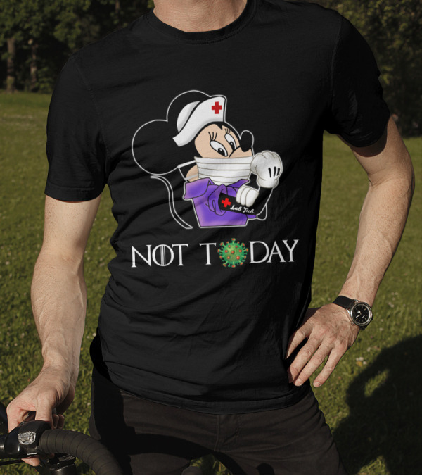 Lab Tech Laboratory Technician Not Today Nurse Mouse Pandemic T-Shirt