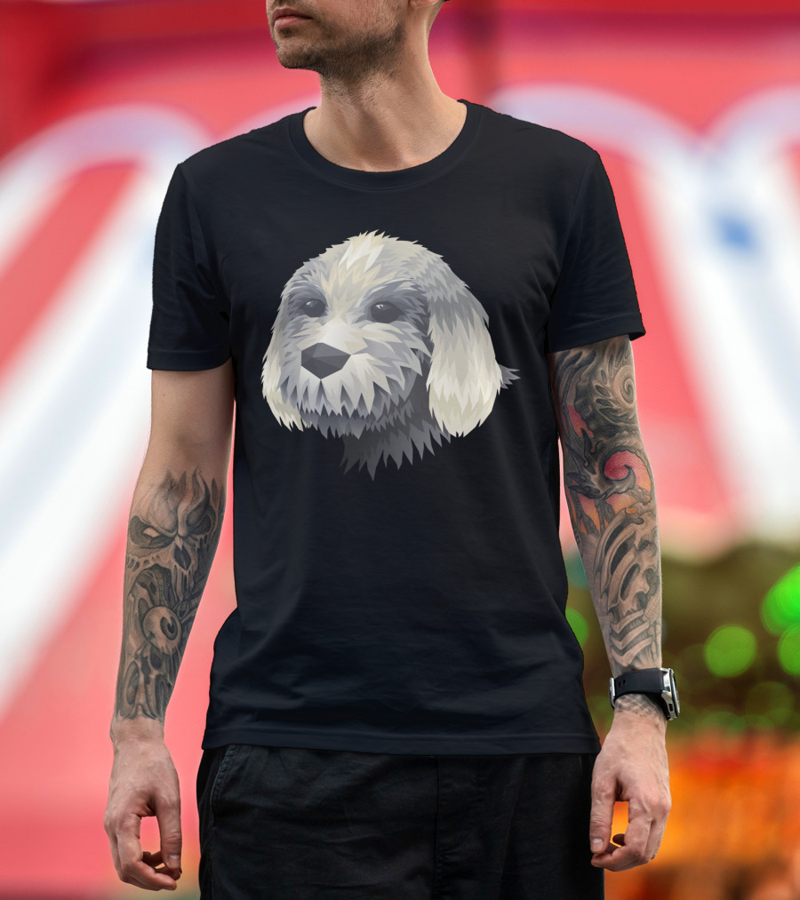 Puppy Mosaic Geometric Canine T-Shirt