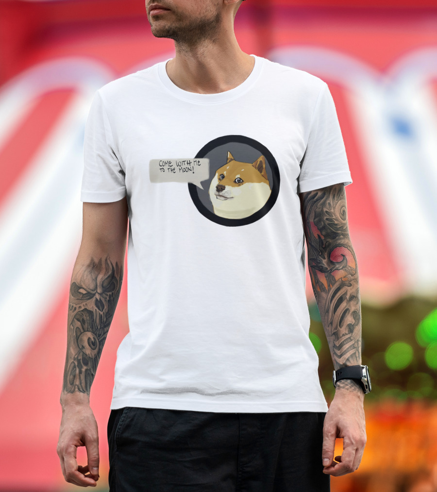 Come With Me to the Moon Doge Meme T-Shirt