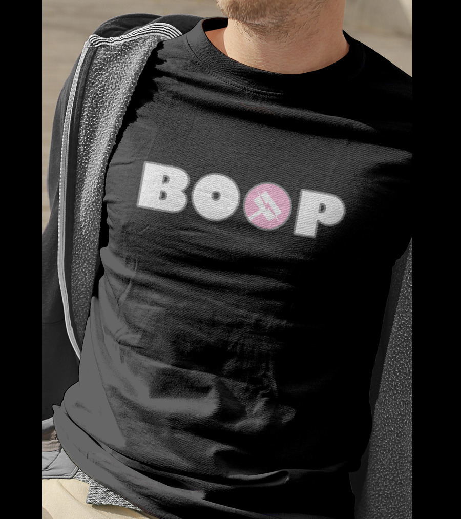 BOOP Nora Valkyrie Hammer Pink Symbol For Lighter Fabric T-Shirt