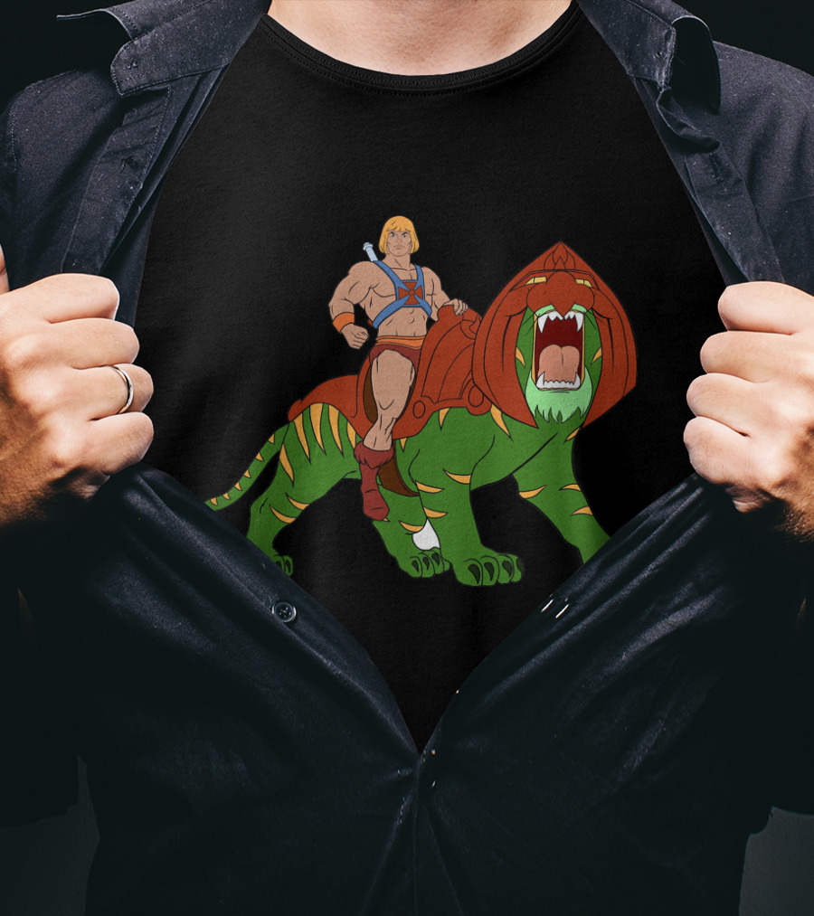 He-Man And BattleCat Classic Filmation T-Shirt
