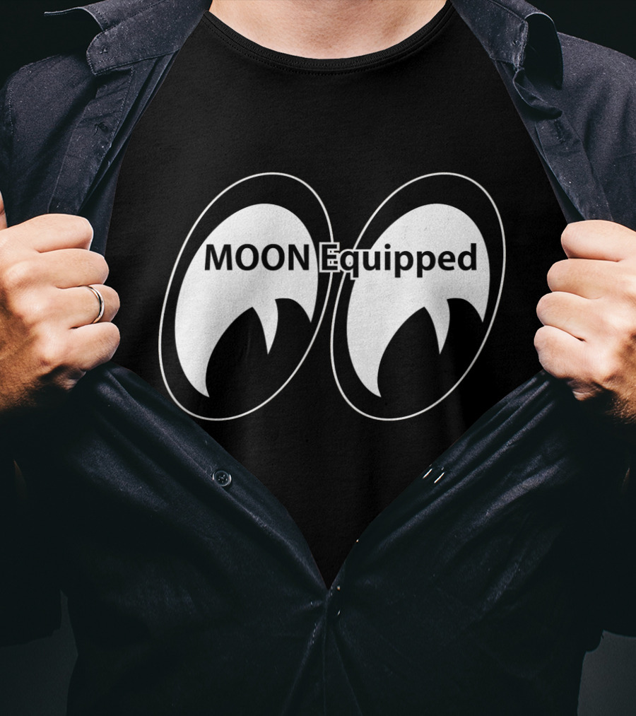 MOON Equipped Racing Logo Eyeballs T-Shirt