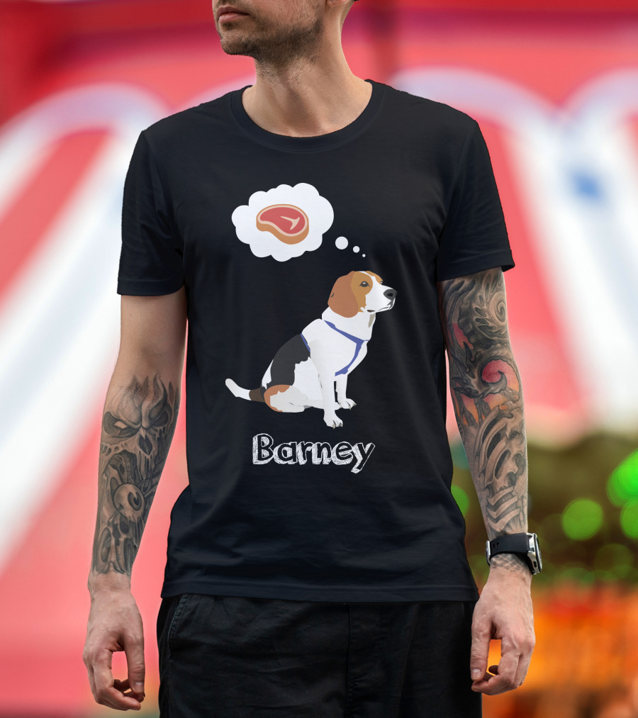 Barney the Beagle with Steak Dream T-Shirt