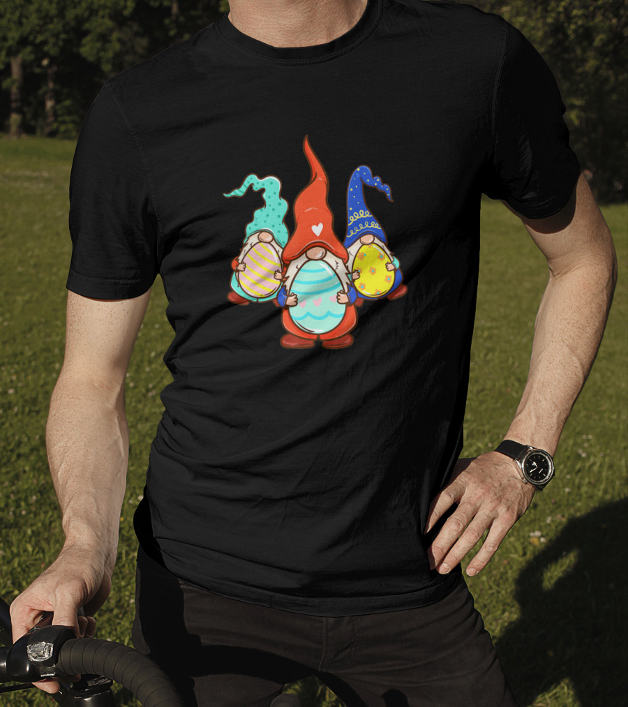 Gnomes Easter Day Egg Hunter Colorful Eggs T-Shirt