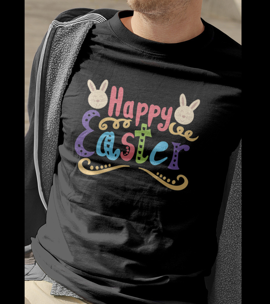 Happy Easter Bunny Christian Egg Hunt T-Shirt