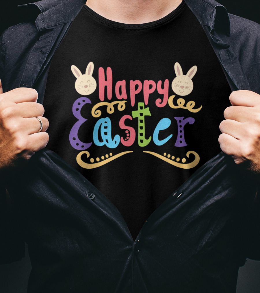 Happy Easter Bunny Christian Egg Hunt T-Shirt
