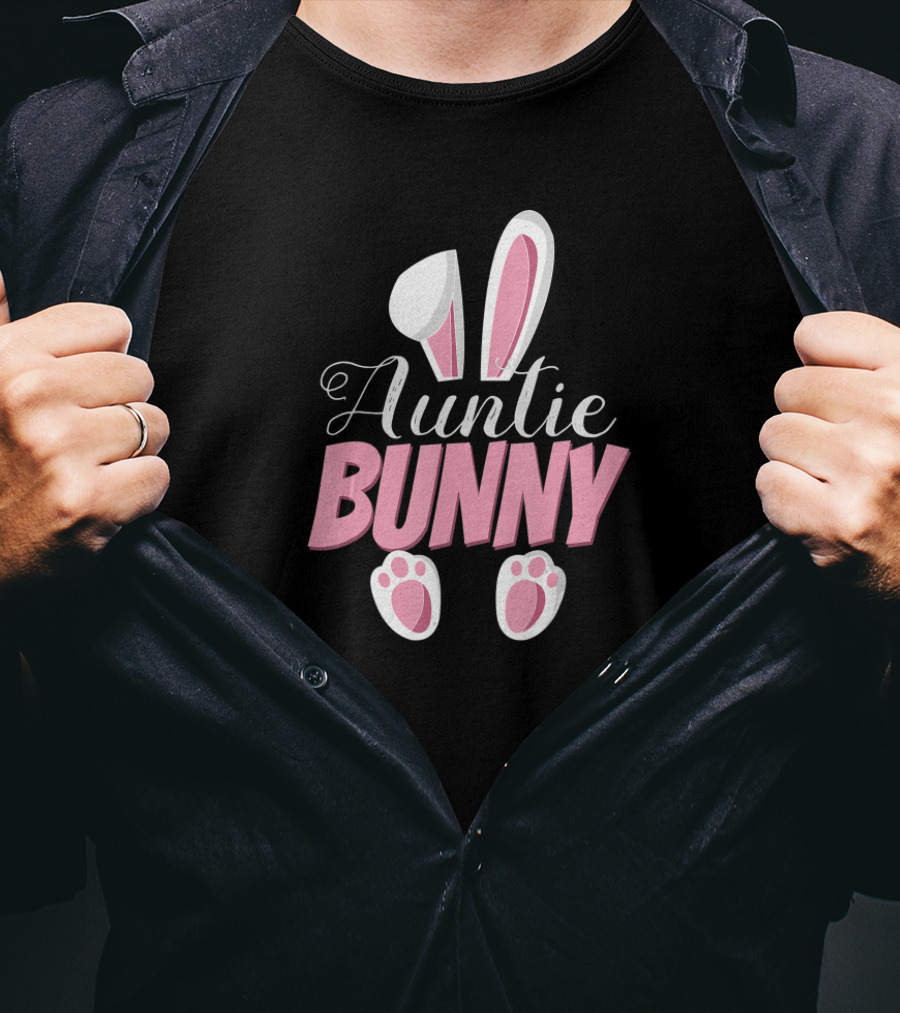 Auntie Bunny Cute Easter Rabbit Family T-Shirt