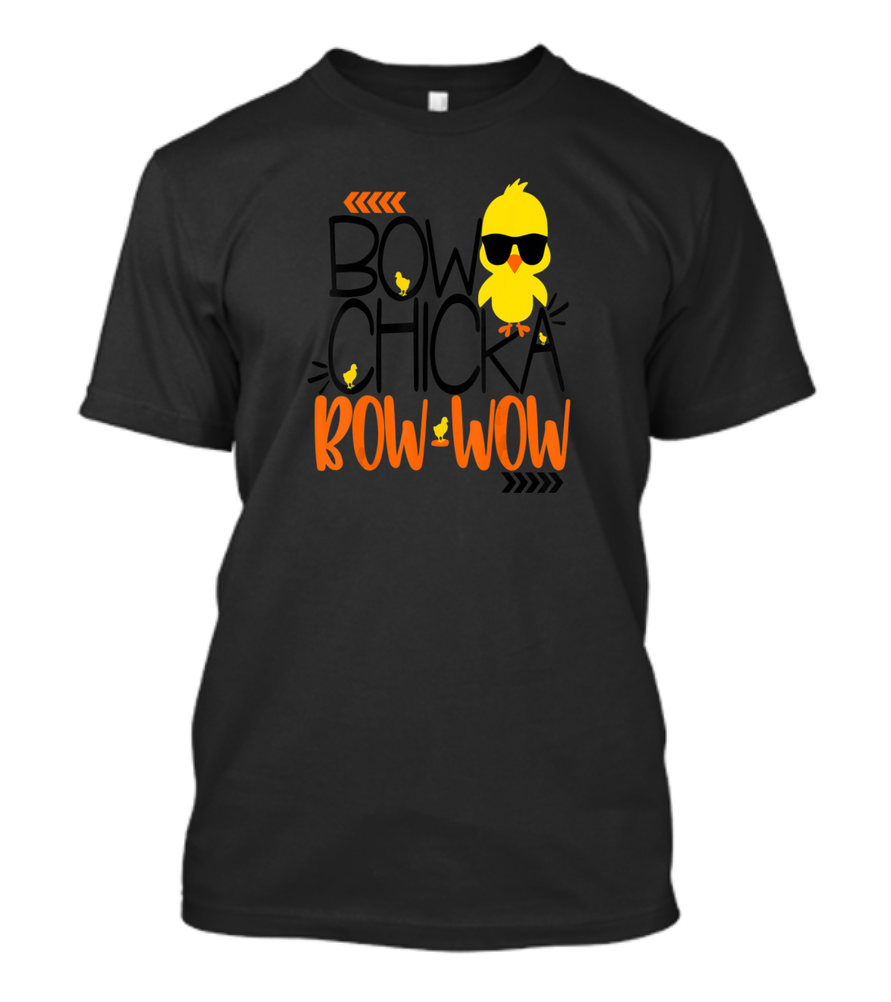 Bow Chicka Bow Wow Flirty Chick Sunglasses Easter Fun T-Shirt