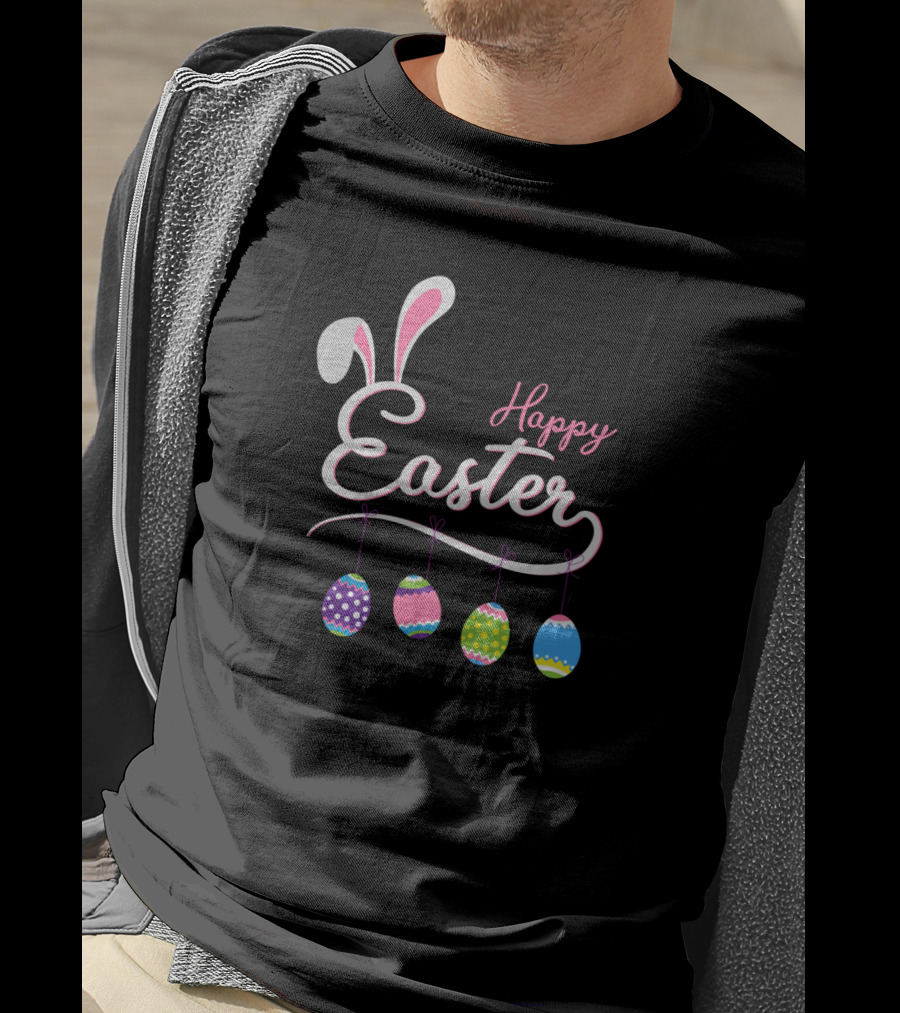 Happy Easter Bunny Easter Eggs T-Shirt