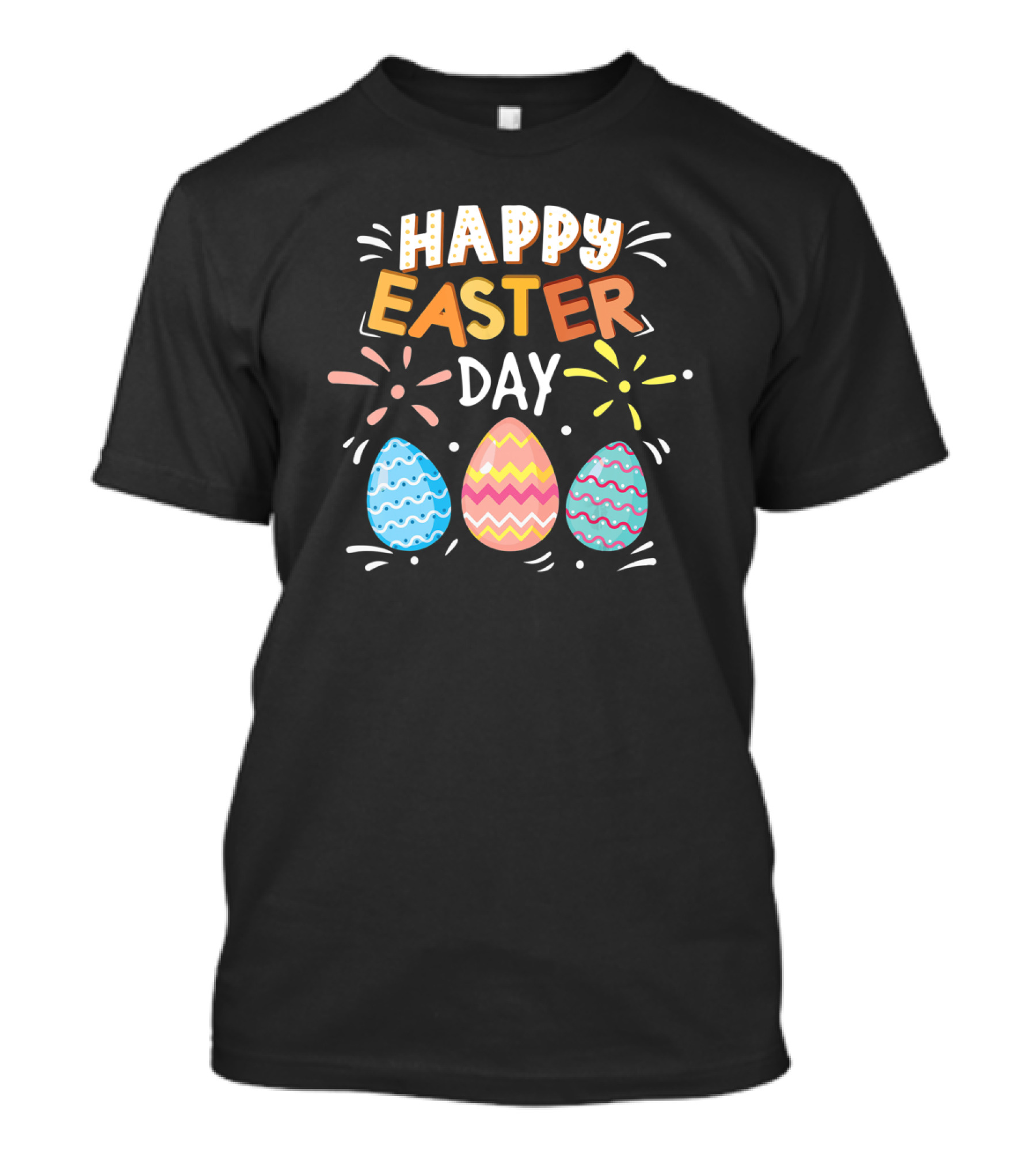Happy Easter Day Three Bunny Eggs T-Shirt