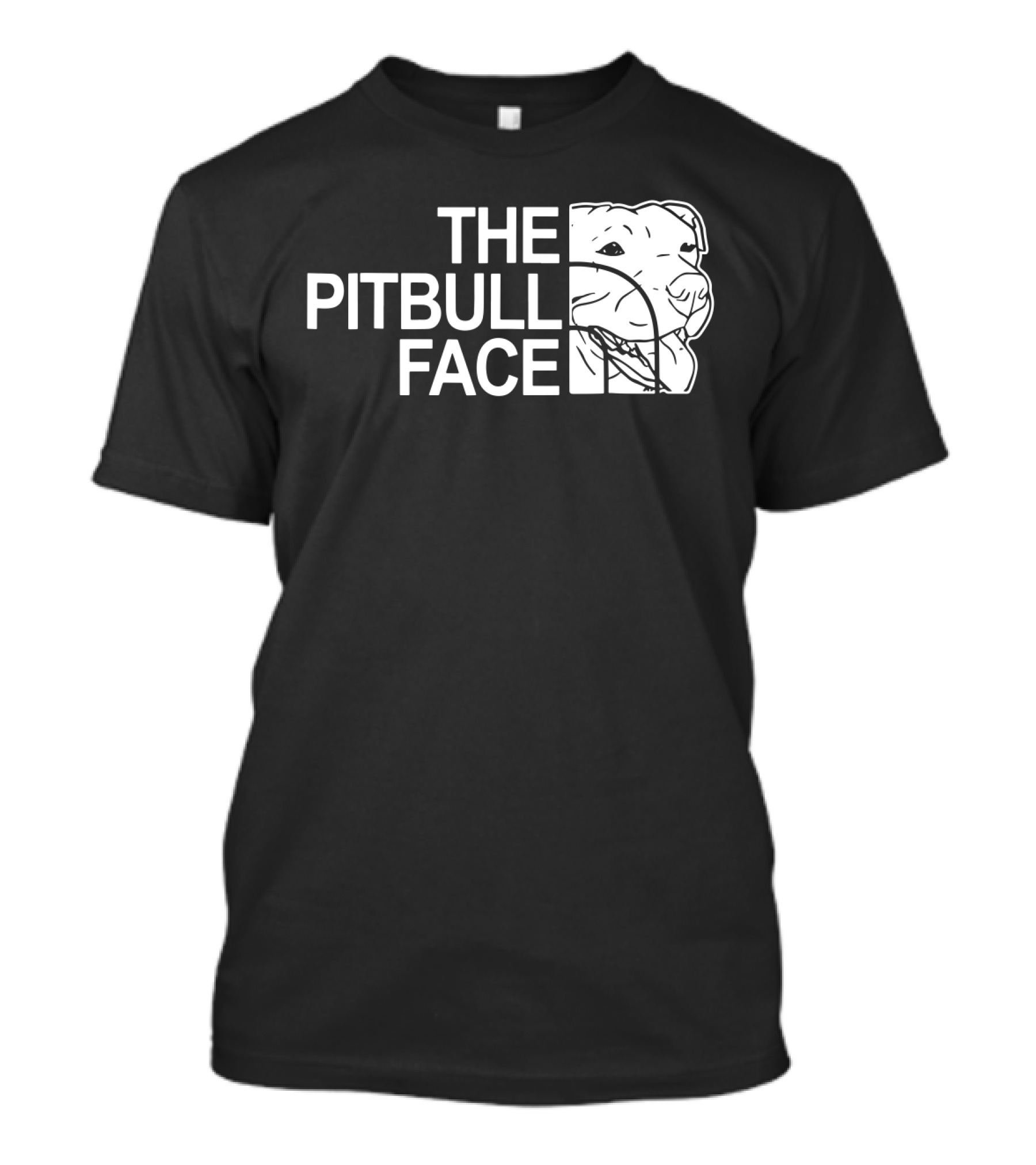 The Pitbull Face Funny Dog T-Shirt