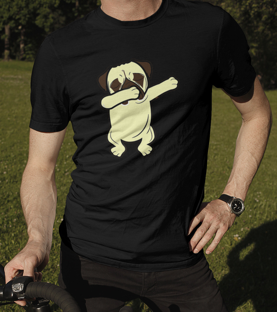 Dabbing Pug Funny Dab Dog Meme T-Shirt