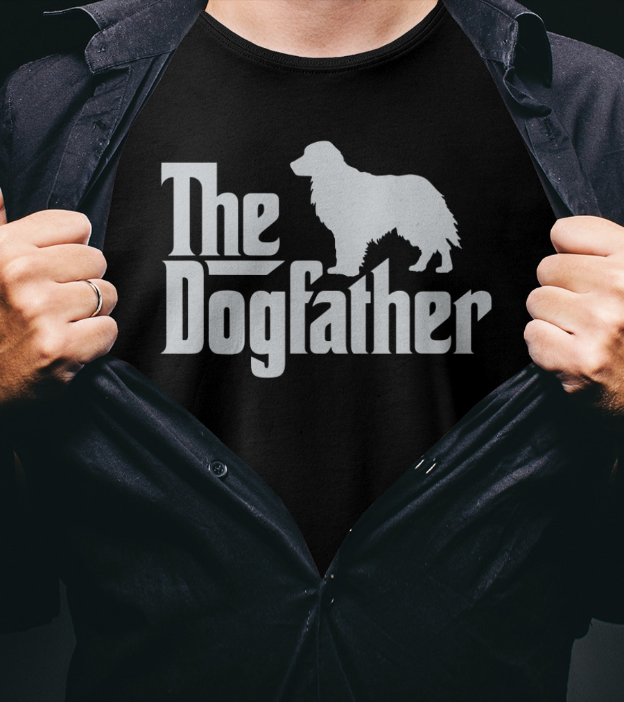 The Dogfather Golden Retriever Dog Mafia T-Shirt
