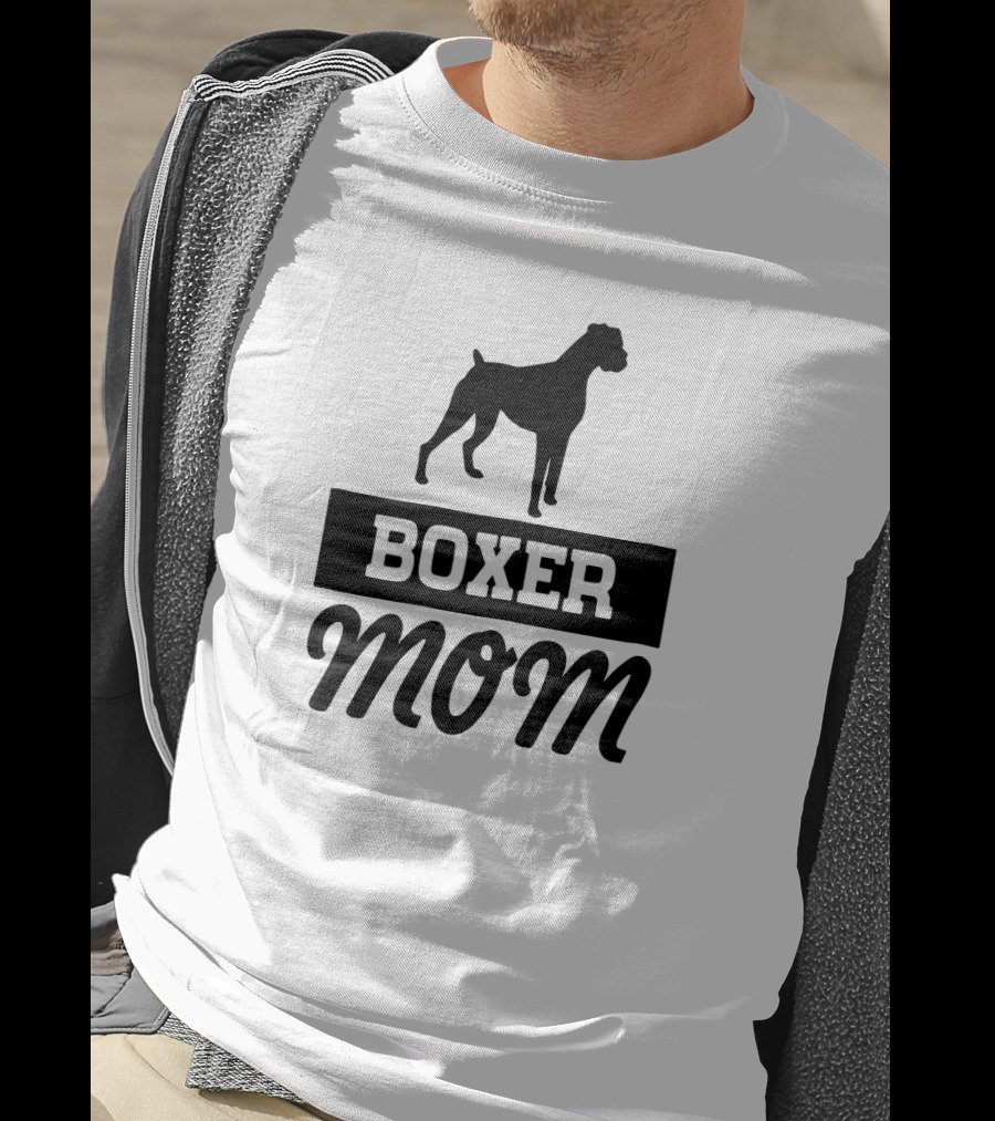 Boxer Mom With Dog T-Shirt