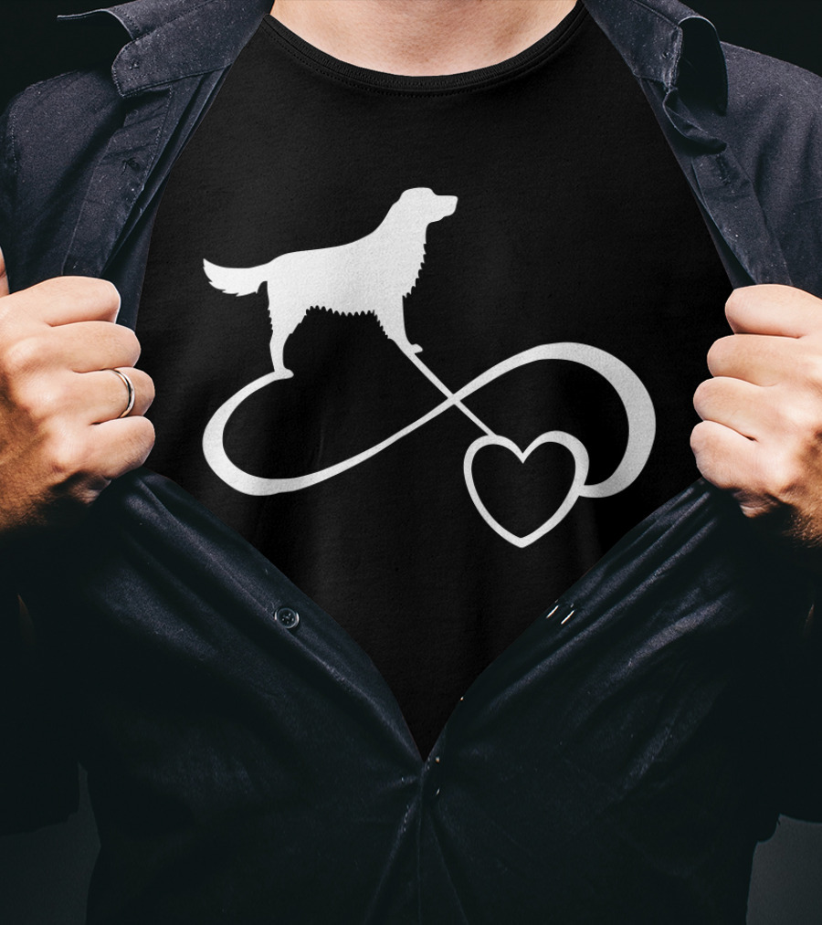 Golden Retriever Dog Lover Infinity Heart Dog Breed T-Shirt