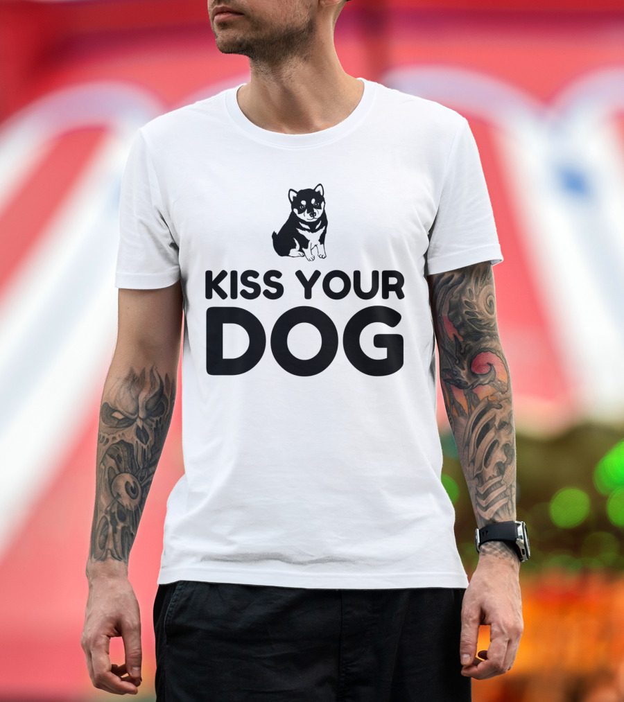 Kiss Your Dog Cute Puppy T-Shirt