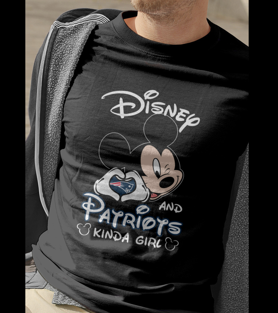Disney And Patriots Kinda Girl Mickey T-Shirt