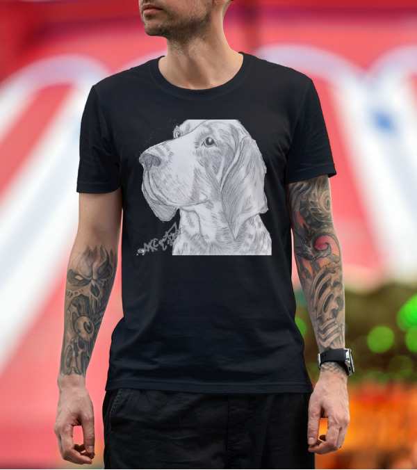 Premium T-Shirt: TN Dog Sketch with Signature T-Shirt TN Dog Sketch with Signature T-Shirt