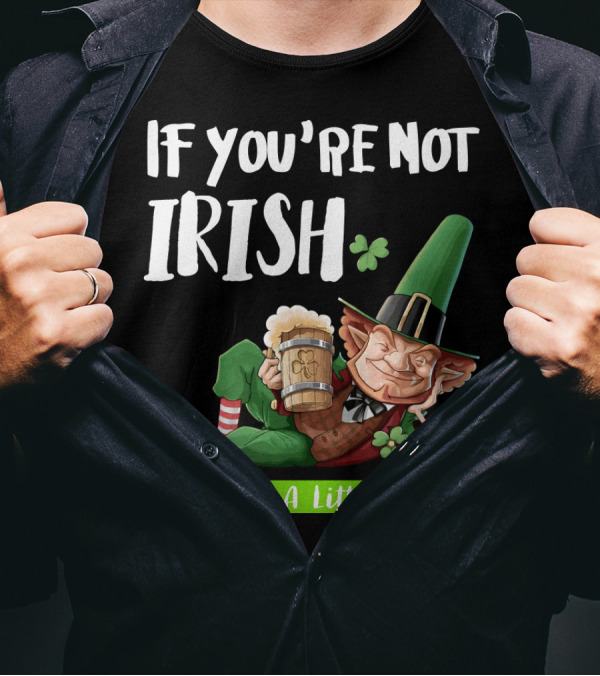 If You're Not Irish I Can Put A Little In You Leprechaun With Beer And Shamrock T-Shirt