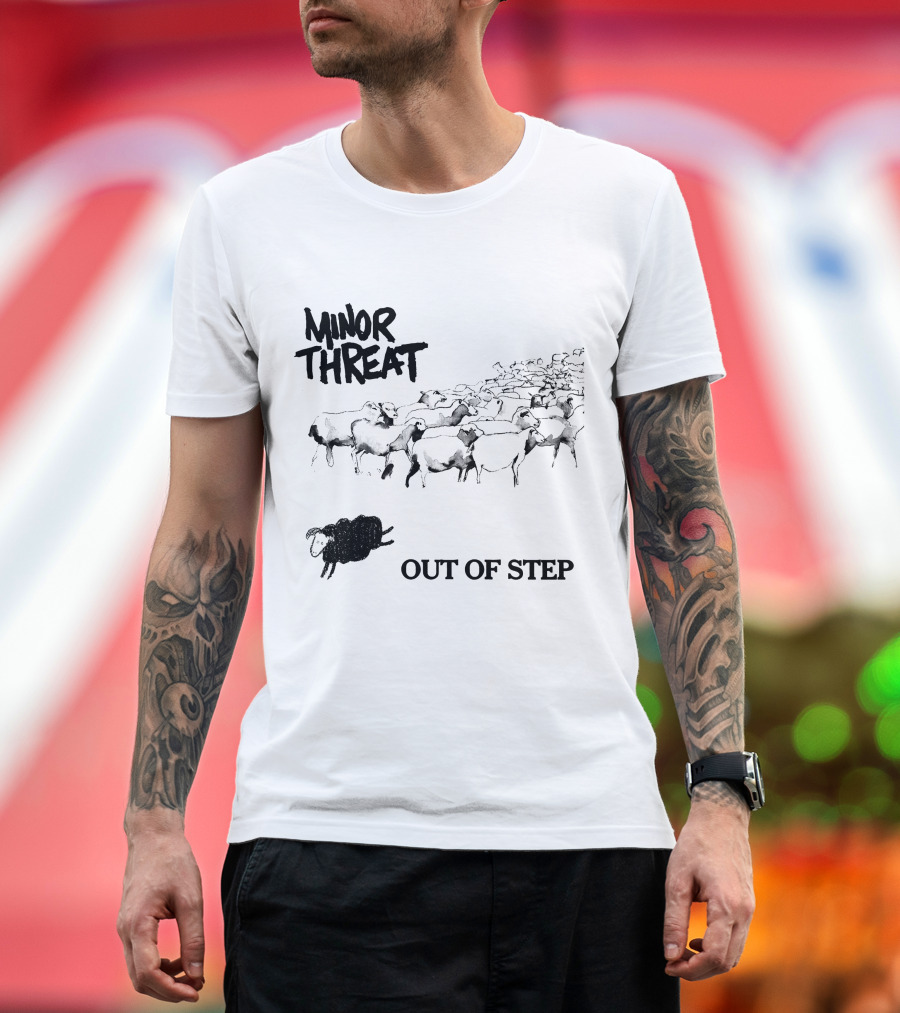 Minor Threat Out Of Step Black Sheep Among Flock T-Shirt