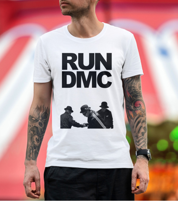 Premium T-Shirt: RUN DMC Hip Hop Legends Iconic Street T-Shirt RUN DMC Hip Hop Legends Iconic Street T-Shirt
