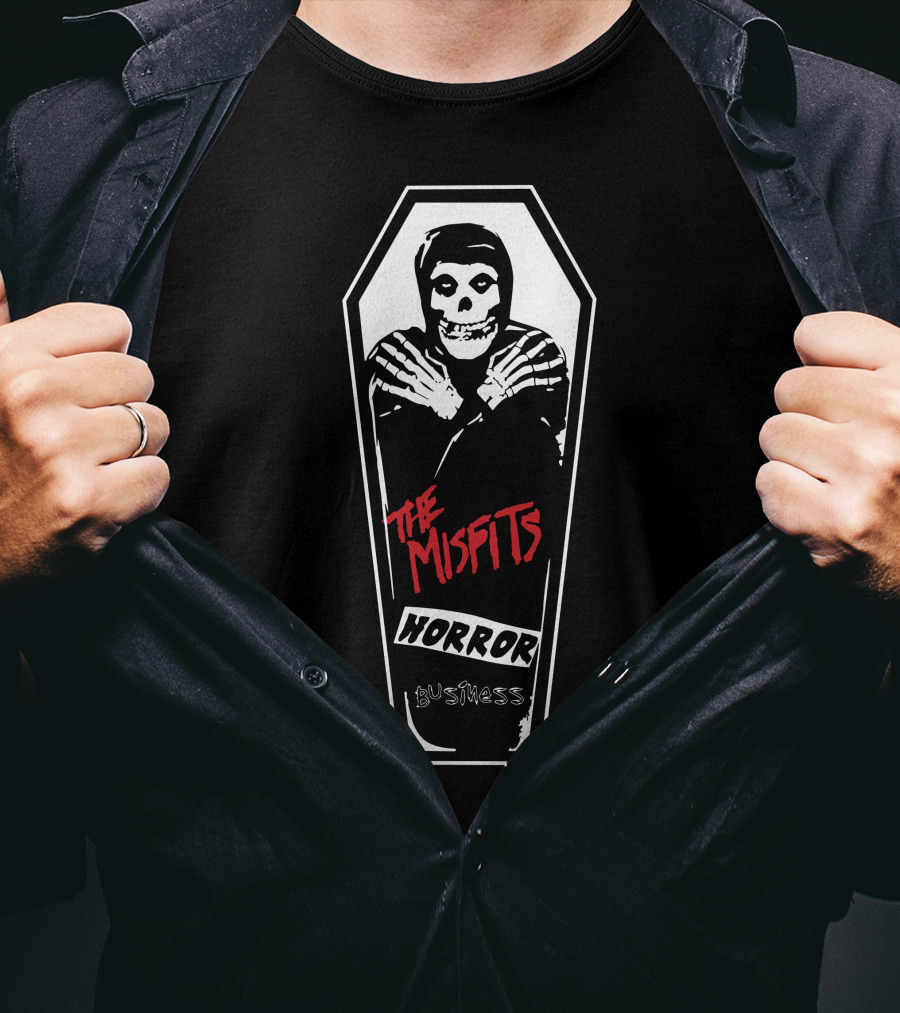 The Misfits Horror Business Coffin T-Shirt