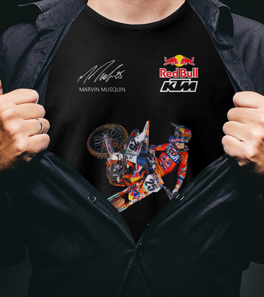 Marvin Musquin Red Bull KTM Racing Action Signature T-Shirt
