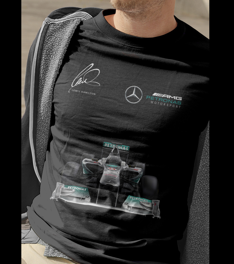 Lewis Hamilton Mercedes AMG Petronas Motorsport Formula One Racing T-Shirt