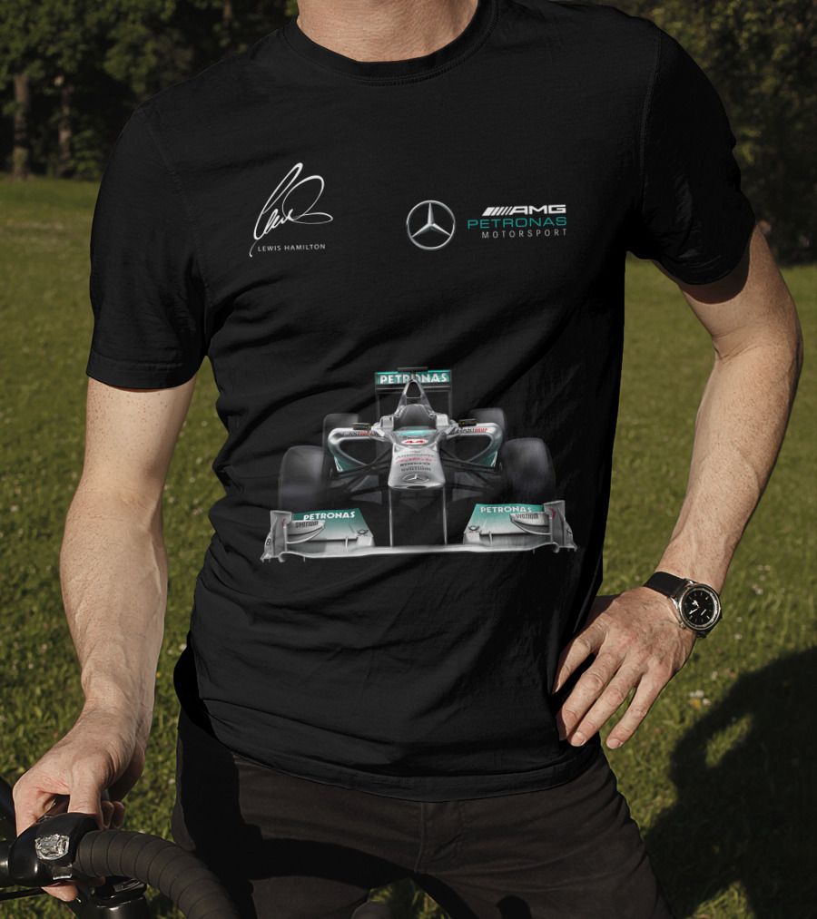 Lewis Hamilton Mercedes AMG Petronas Motorsport Formula One Racing T-Shirt