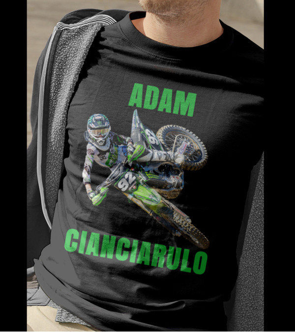 Adam Cianciarulo Motocross Racer 92 Action Image T-Shirt