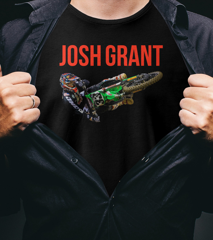 Josh Grant Motocross Rider 33 Racing Action T-Shirt